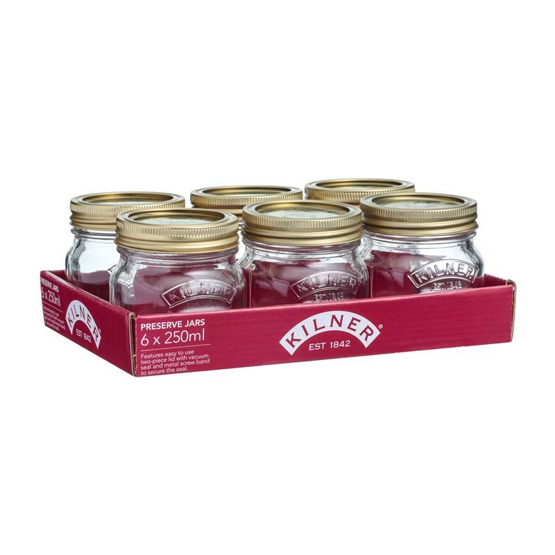 Kilner – Genuine Preserving Jar 250ml Set of 6
