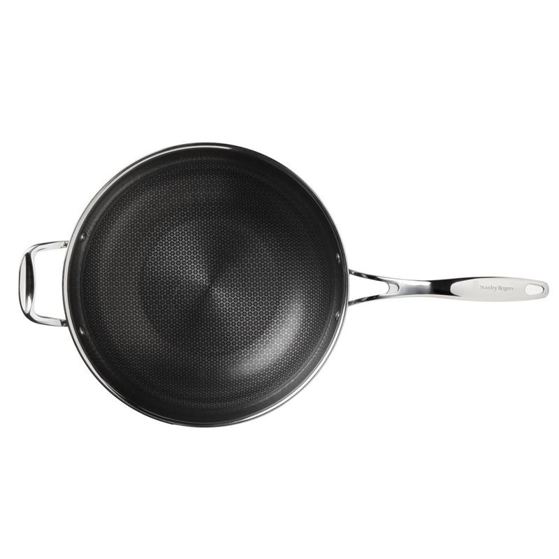 Stanley Rogers – Matrix Tri-Ply Stainless Steel and Non-Stick Wok Pan 32cm