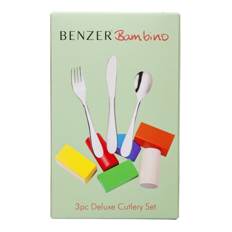 Benzer – Bambino Stainless Steel Cutlery Set 3pc