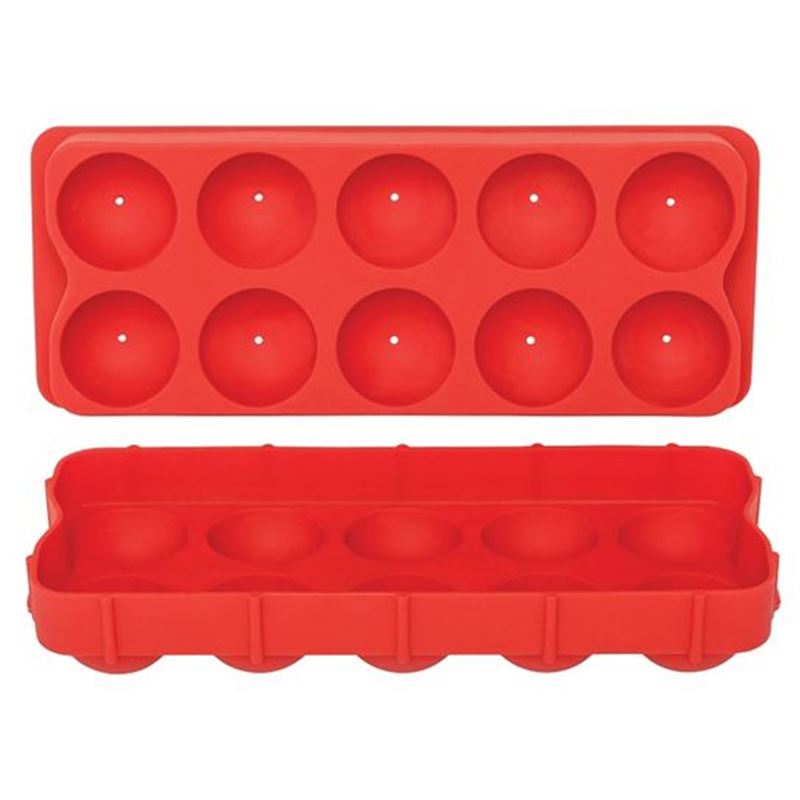 Appetito – 3.5cm Round Ice Cube Tray Round Red