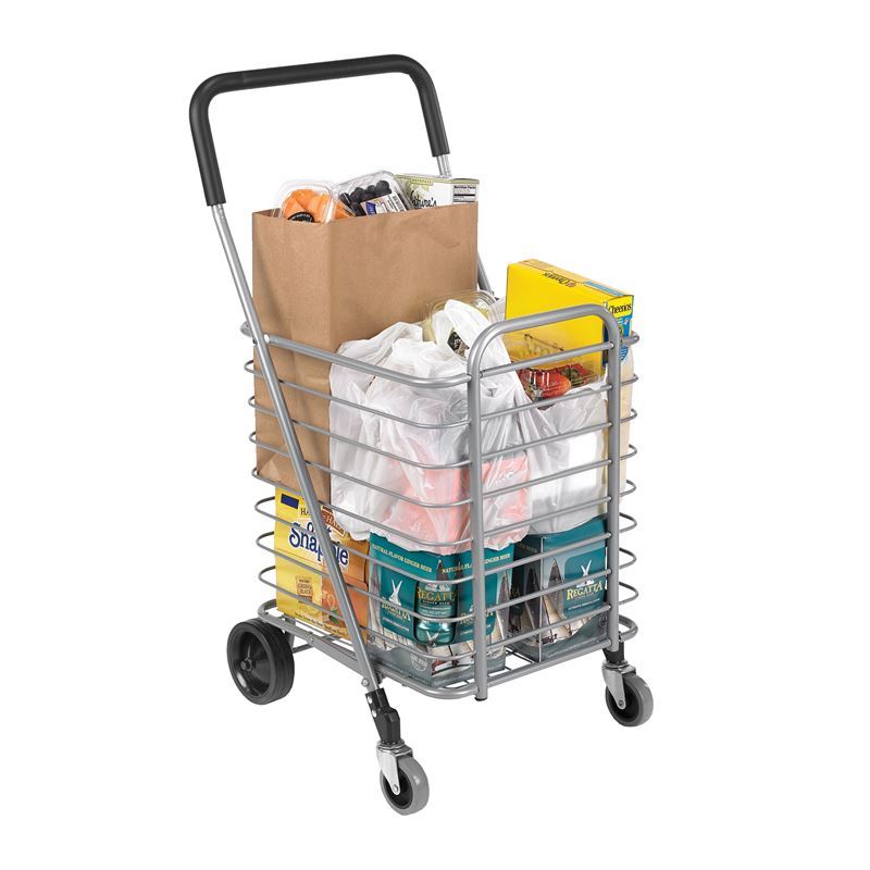 Polder – Superlight Folding Alum Shopping Cart with 4 Wheels