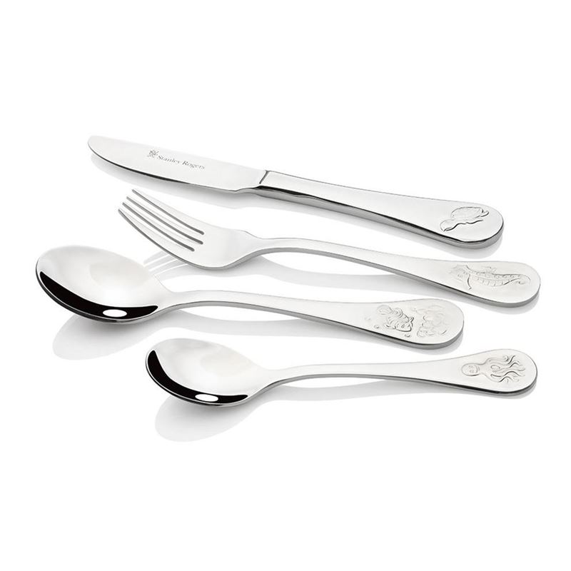 Stanley Rogers – Kids Sea Animals 18/10 Stainless Steel Cutlery Set 4 piece