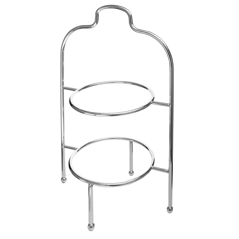 Zuhause – High Tea 2 Tier Plate Stand Chrome