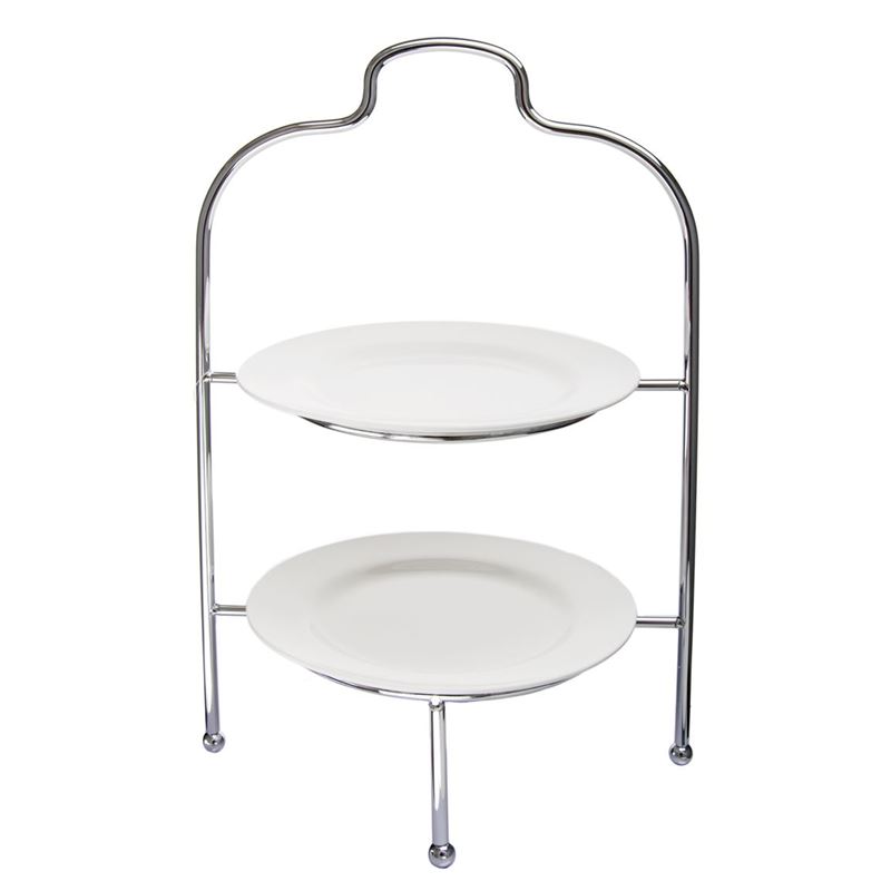 Zuhause – High Tea 2 Tier Plate Stand Chrome