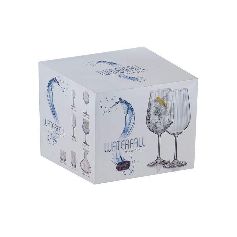Bohemia – Waterfall Red Wine 550ml Set of 6 (Made in the Czech Republic)