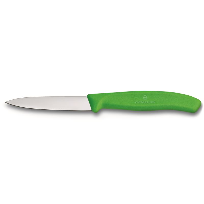 Victorinox – Paring Knife Green with Pointed Tip 8cm (Made in Switzerland)