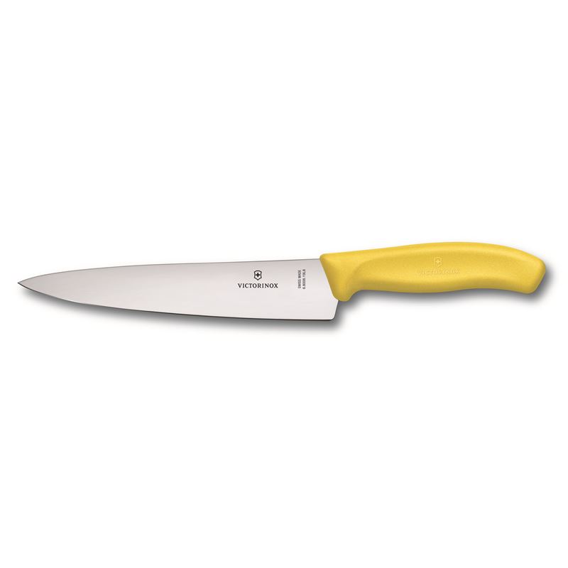 Victorinox – Swiss Classic Cooks Carving Knife Yellow 19cm (Made in Switzerland)