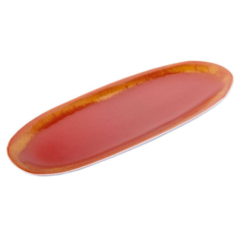 Benzer – Noosa Organic Sunset Orange Long Oval Dish 37x14cm