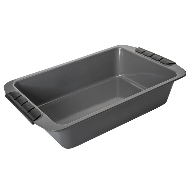 Benzer – Bake Off Non-Stick Roasting Pan with Silicone Handle Grip 37×26.5x9cm