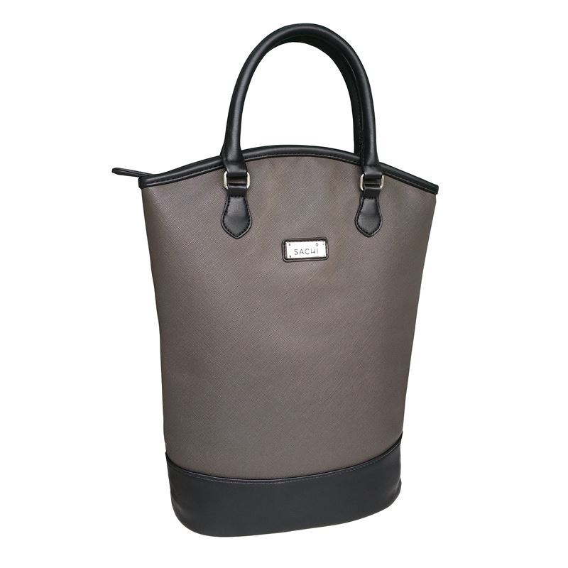 Sachi – Two Bottle Wine Insulated Tote Charcoal