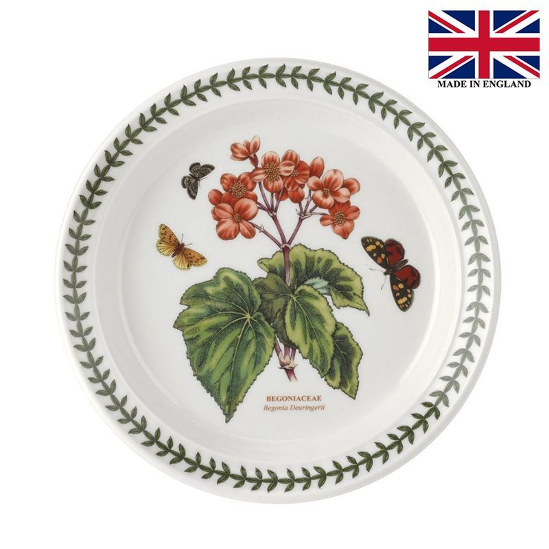 Portmeirion Botanic Garden – Entree Plate Begonia 21.5cm (Made in England)