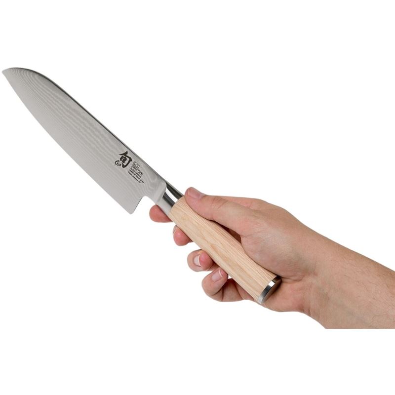 Shun – Classic White Santoku Knife 17.5cm (Made in Japan)