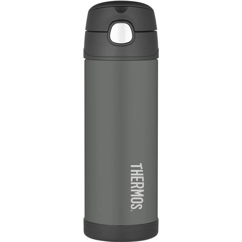 Thermos – FUNtainer Stainless Steel Vacuum Insulated Drink Bottle 470ml Charcoal