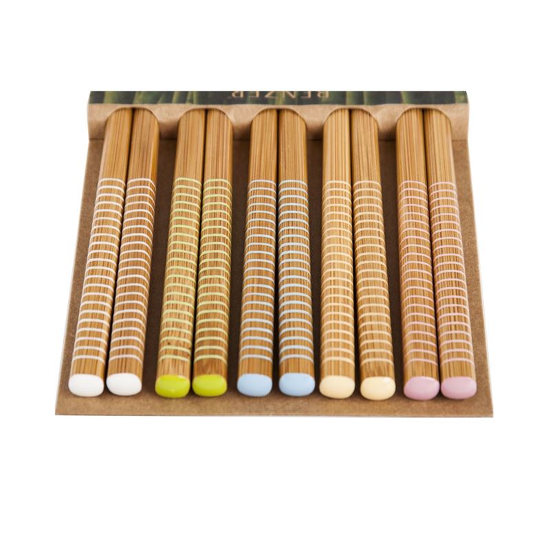 Benzer – Ecozon Bamboo Orient Collection Bamboo Chopsticks 5 Pairs Design 27