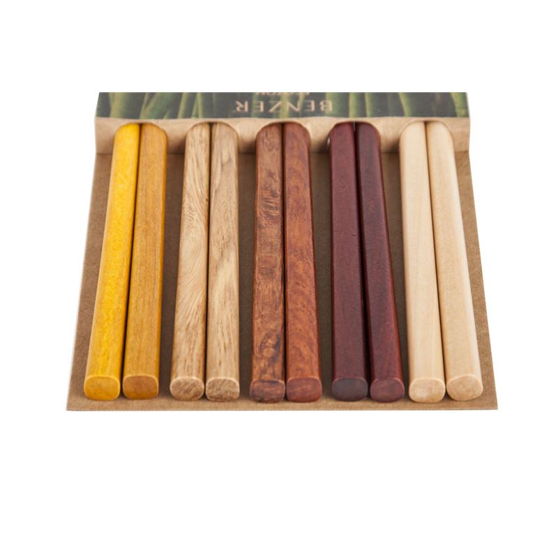 Benzer – Ecozon Orient Collection Wooden Chinoise Chopsticks 5 Pairs Design 20