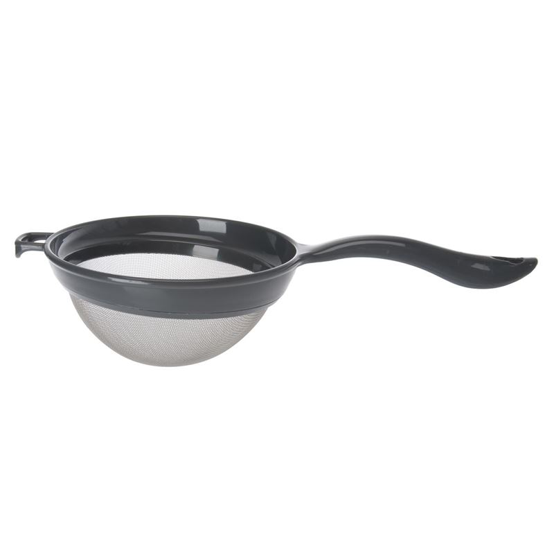 Benzer – Cuisine Essentials Stainless Steel Strainer with Plastic Frame Grey 15.5cm