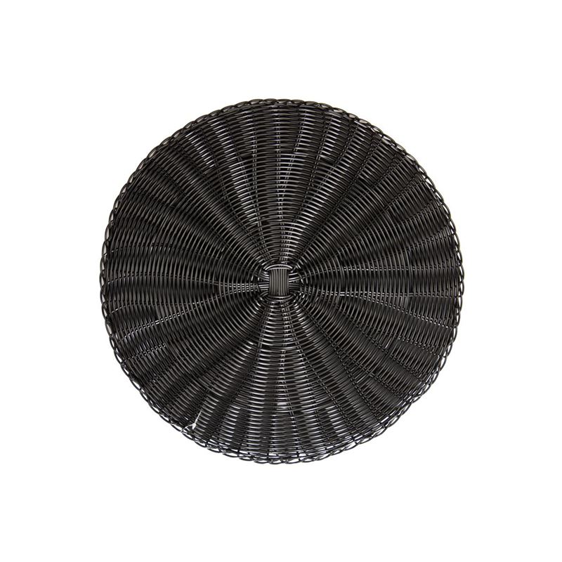 Zuhause – Marko PVC Woven Placemat 38cm Round Charcoal