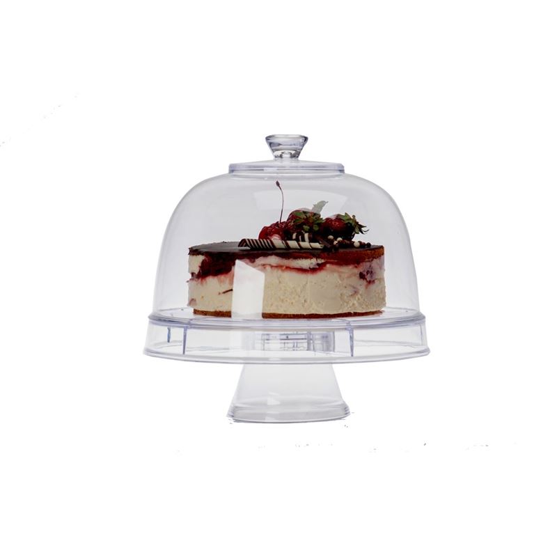 Zuhause – Partii 10pc Acrylic Multi-Purpose Punch Bowl or Cake Dome Set