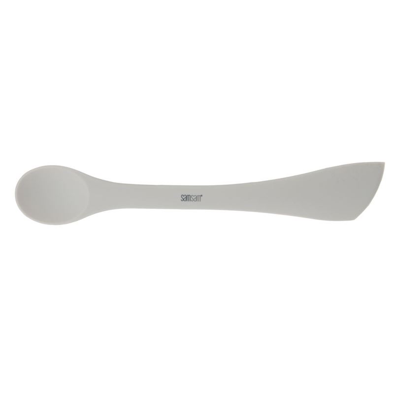 samsam – Steevie Large Silicone Two Sided Spoon Spatula Grey