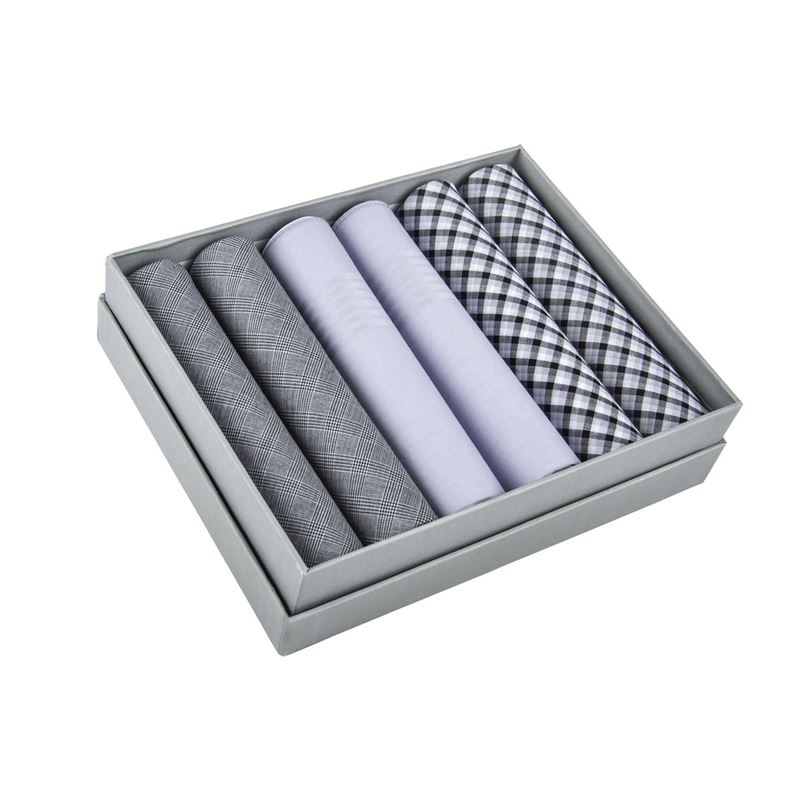 Pimbleton – English Home Trent Mens Fine Cotton Handkerchiefs Gift Boxed set of 6