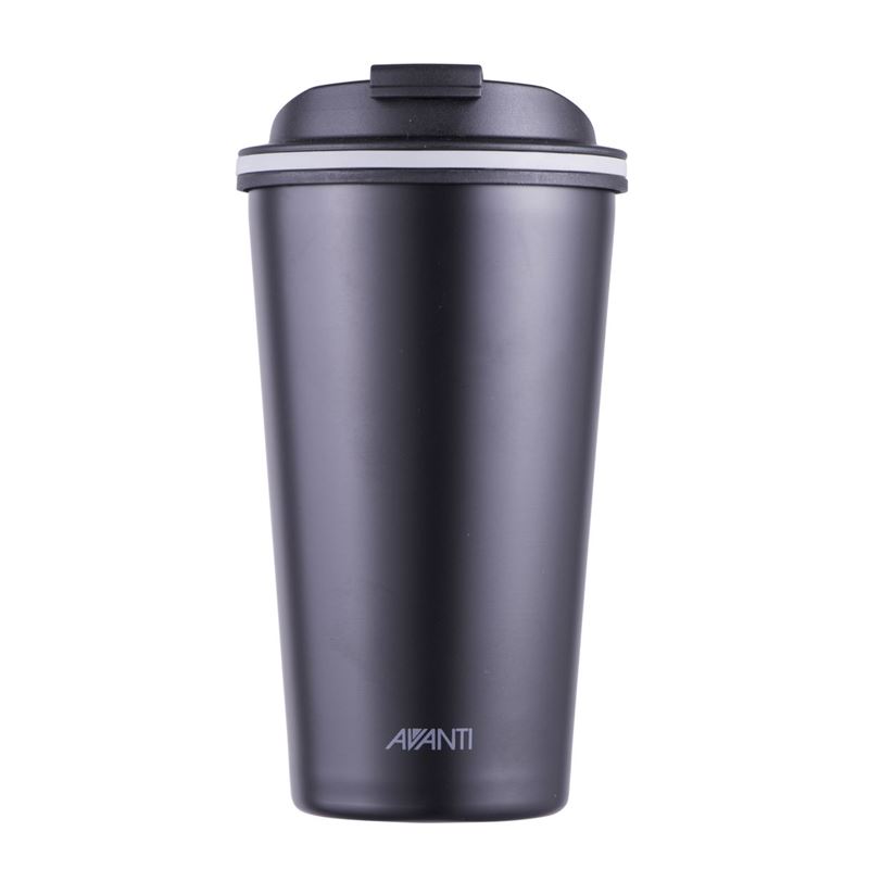 Avanti – GOCUP Double Wall Stainless Steel Coffee Cup 355ml Black