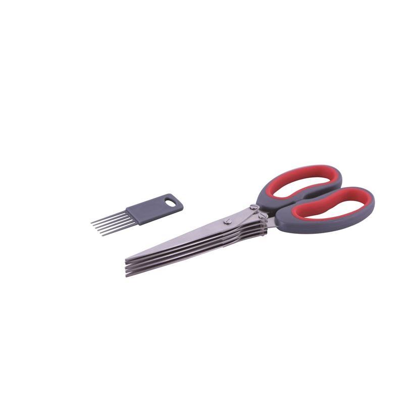 Avanti – 5 Blade Herb Scissors with Cleaning Comb