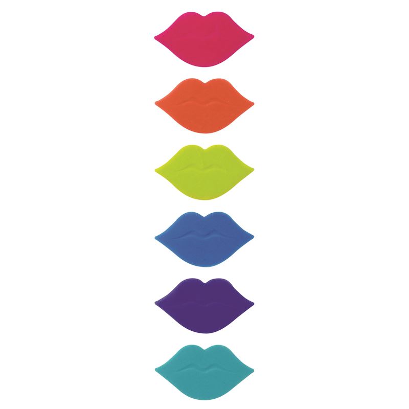 Avanti – Hot Lips Glass Markers set of 6