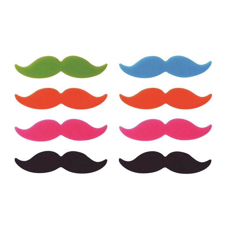 Avanti – Moustache Glass Markers set of 8