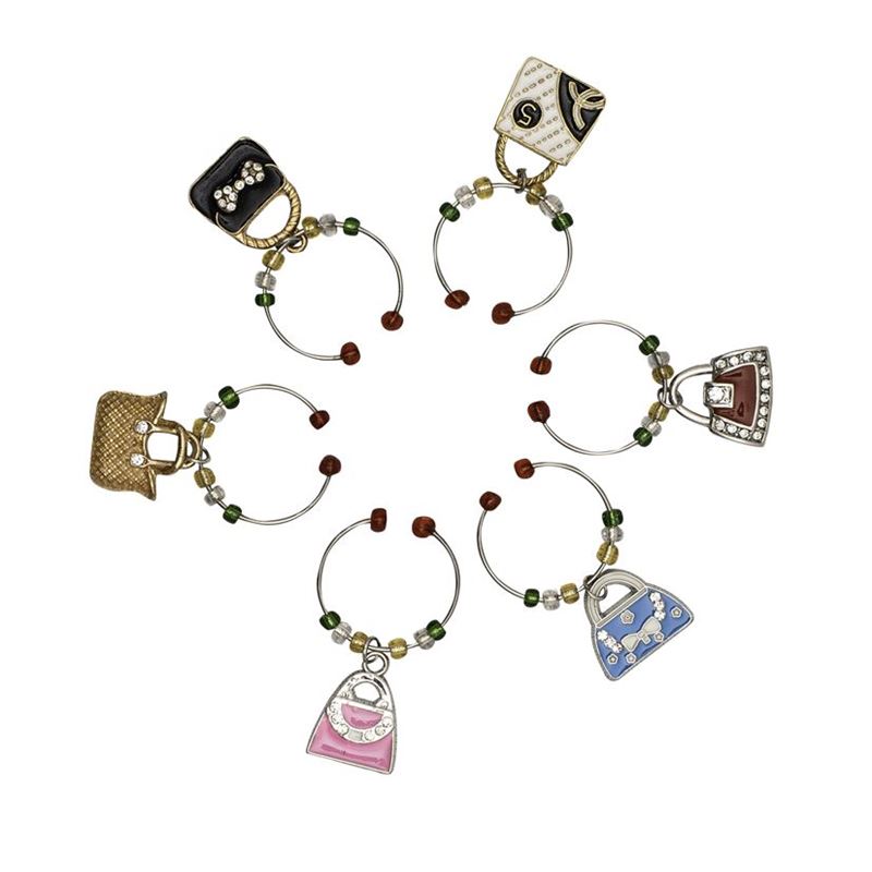 Avanti – Handbags Wine Charms Set of 6