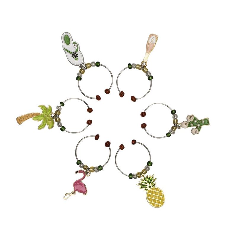 Avanti – Tropical Wine Charms Set of 6