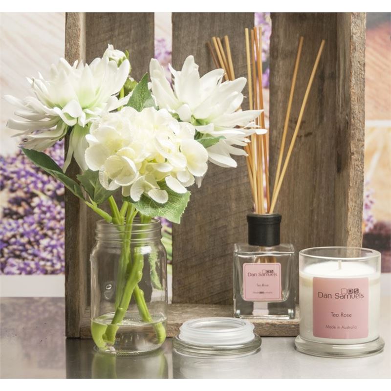 Dan Samuels – Metro Jar Filled Candle Tea Rose 340ml (Hand Made in Australia)
