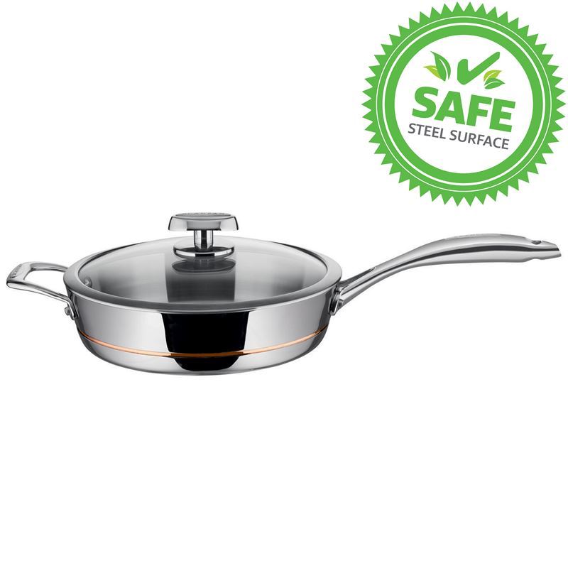 Scanpan – Axis Covered Sauté Pan 26cm- 5 Layer Stainless Steel with Copper Core