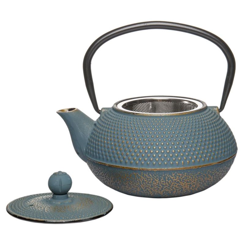 Benzer – Orient Express Zen Cast Iron Tea Pot Golden Blue 800ml