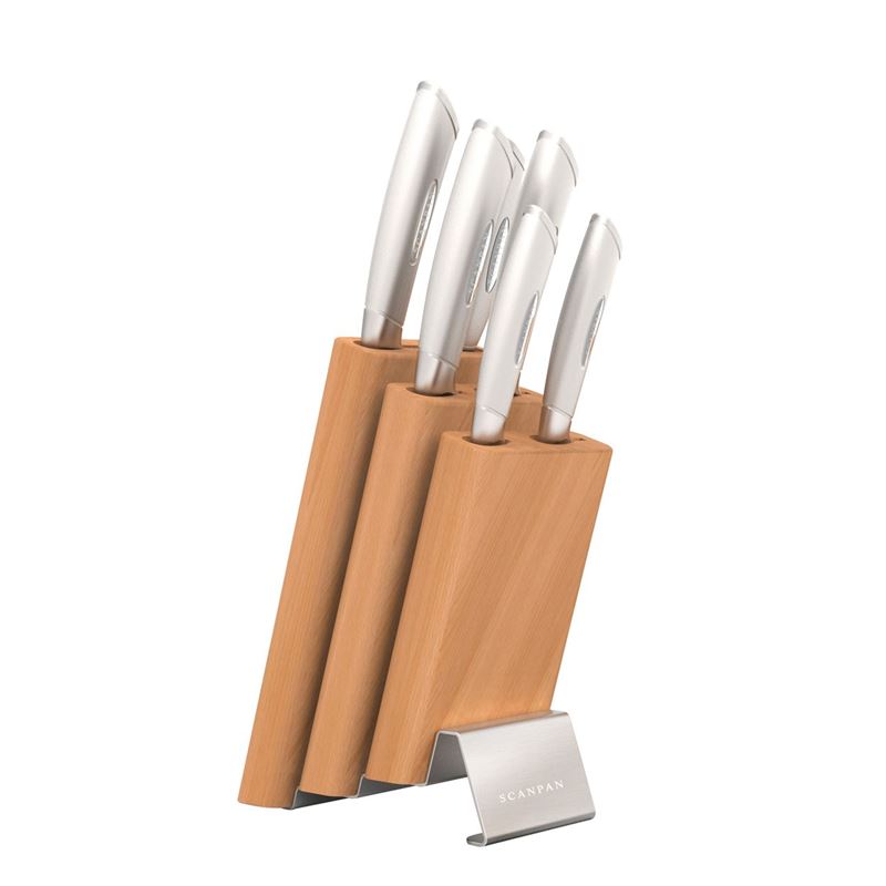 Scanpan Classic Steel – Step 7 Piece Knife Block Set