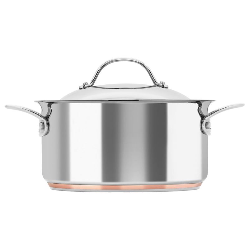 Chasseur – Le Cuivre 24cm 5.2Ltr 18/10 Stainless Steel Copper Based Induction Casserole with Lid