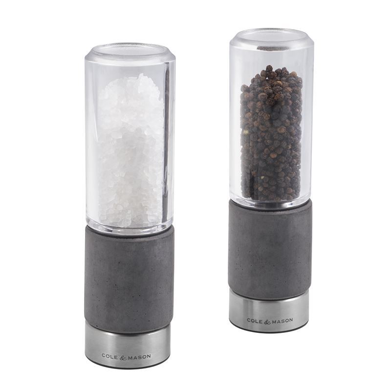 Cole & Mason – Regent Concrete 18cm Salt and Pepper Grinder Set