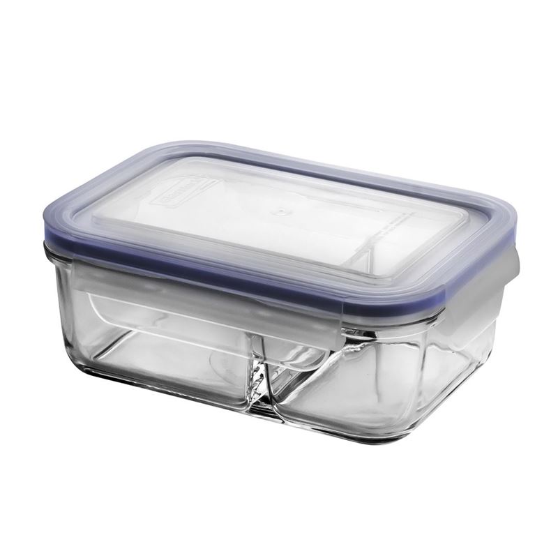 Glasslock – Dual Compartment Tempered Glass Food Container 670ml