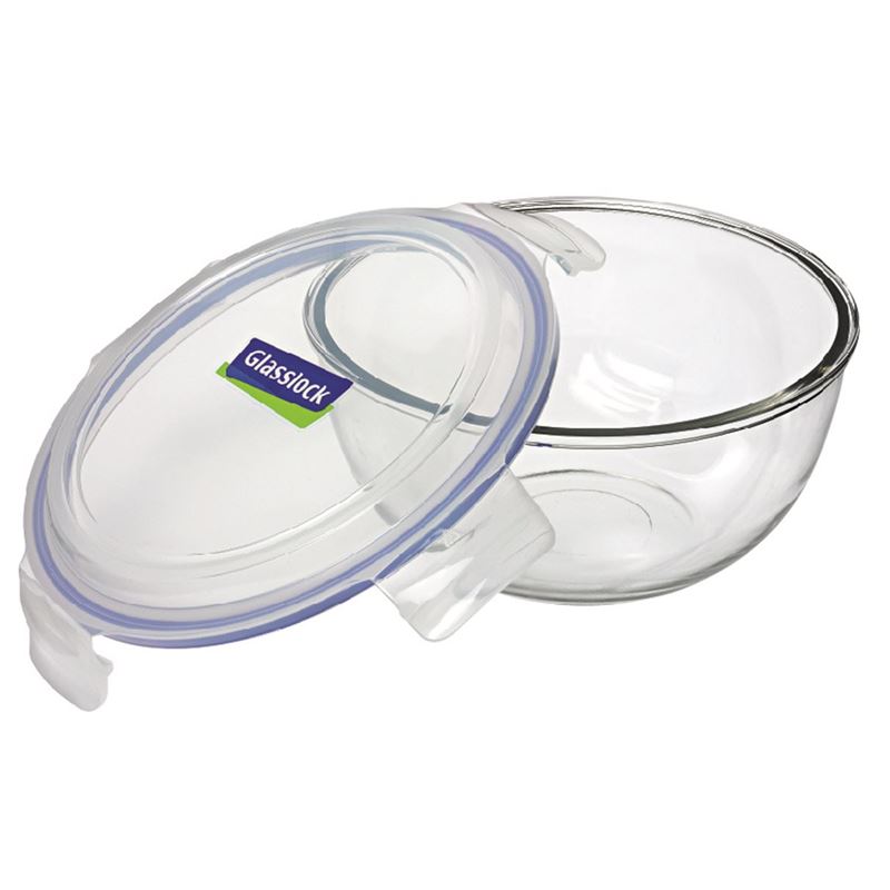 Glasslock – Round Tempered Glass Bowl 2Ltr