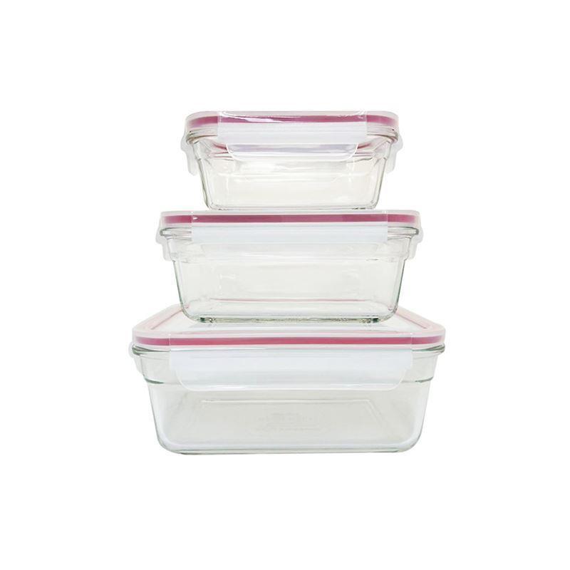 Glasslock – Tempered Glass Oven Safe 3 Piece Set