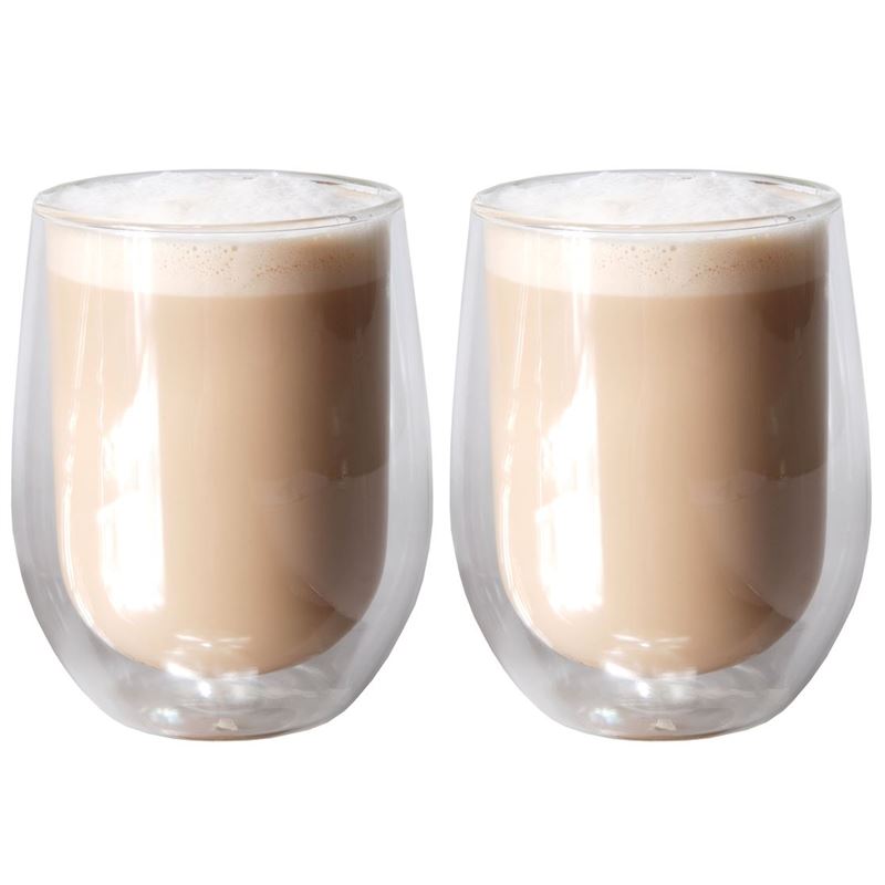 Zuhause – Uber Set of 2 Double Wall Thermo Latte Glasses 280ml