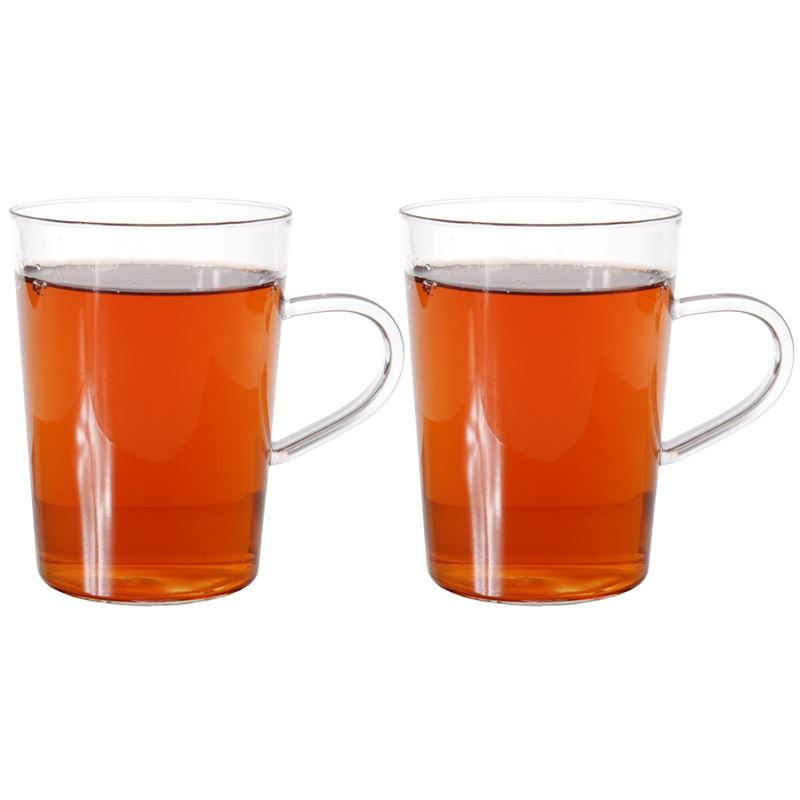 Zuhause – Nova Set of 2 Superior Fine Glass Tea Mugs 300ml