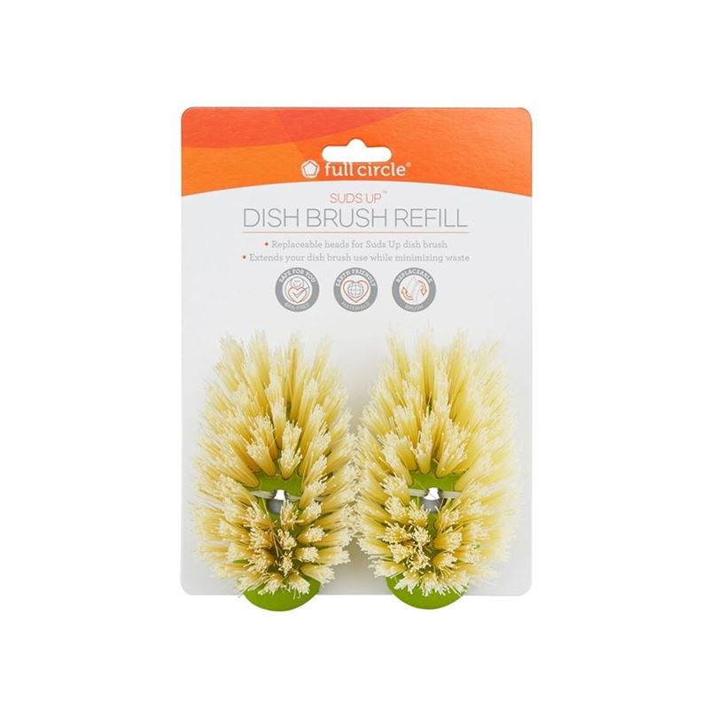 Full Circle – Sud’s Up REPLACEMENT HEAD Dish Brush Green