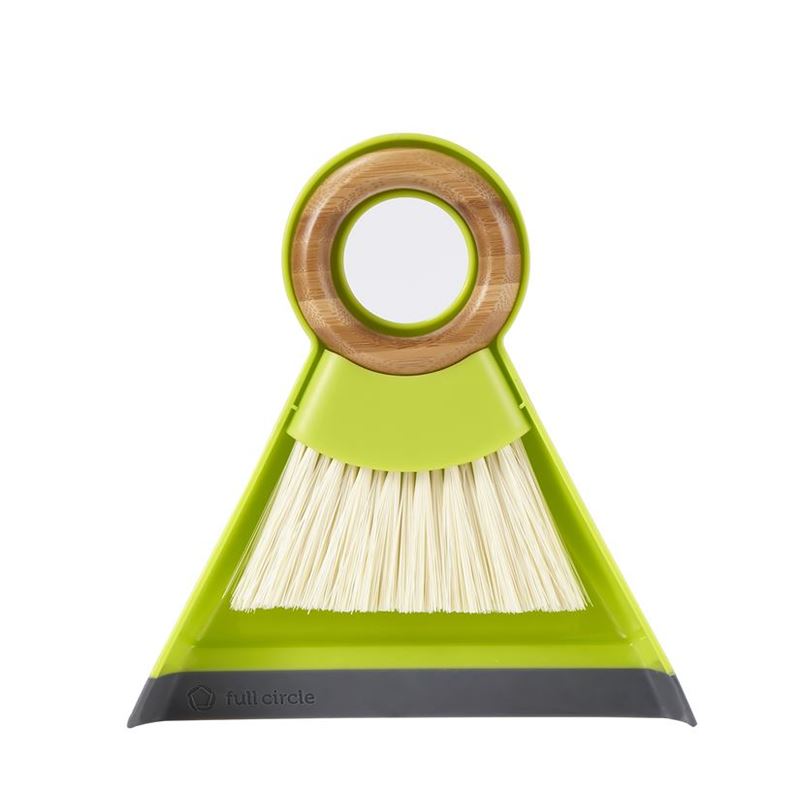 Full Circle – Tiny Team Mini Dustpan and Brush Set Green
