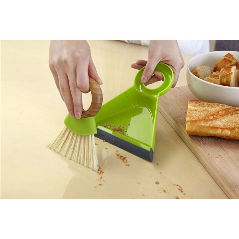 Full Circle – Tiny Team Mini Dustpan and Brush Set Green