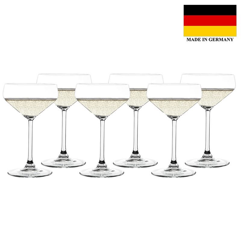 Zuhause – Style Champagne Coupe 290ml Set of 6 (Made in Germany by Spiegelau)