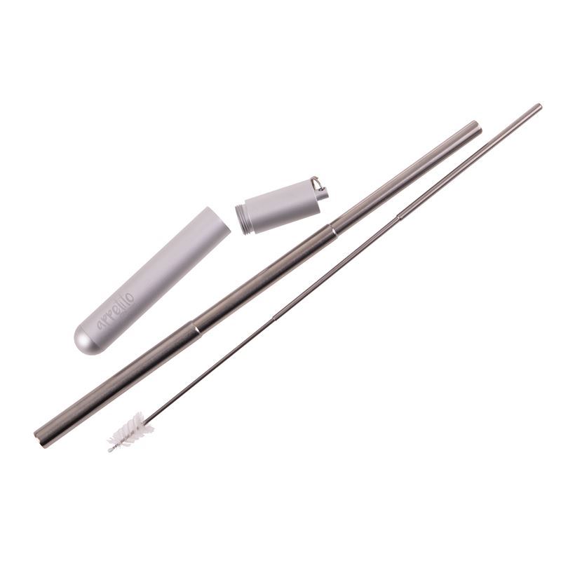 Appetito – Stainless Steel Travel Straw Set