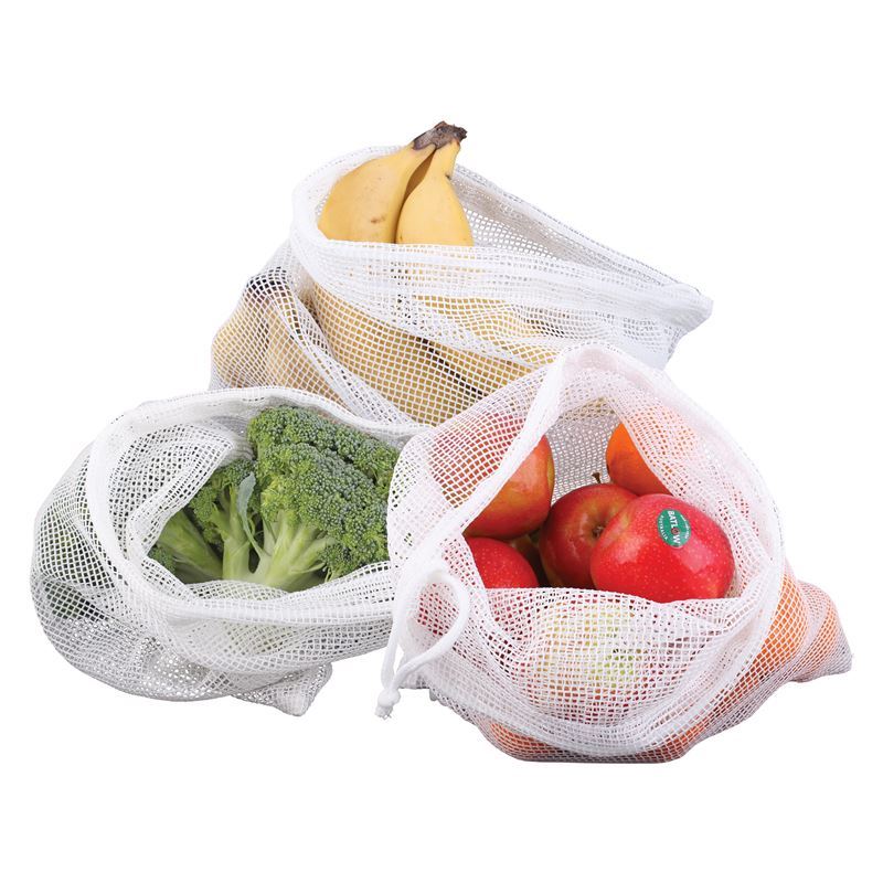Appetito – Woven Net Produce Bags Set of 3